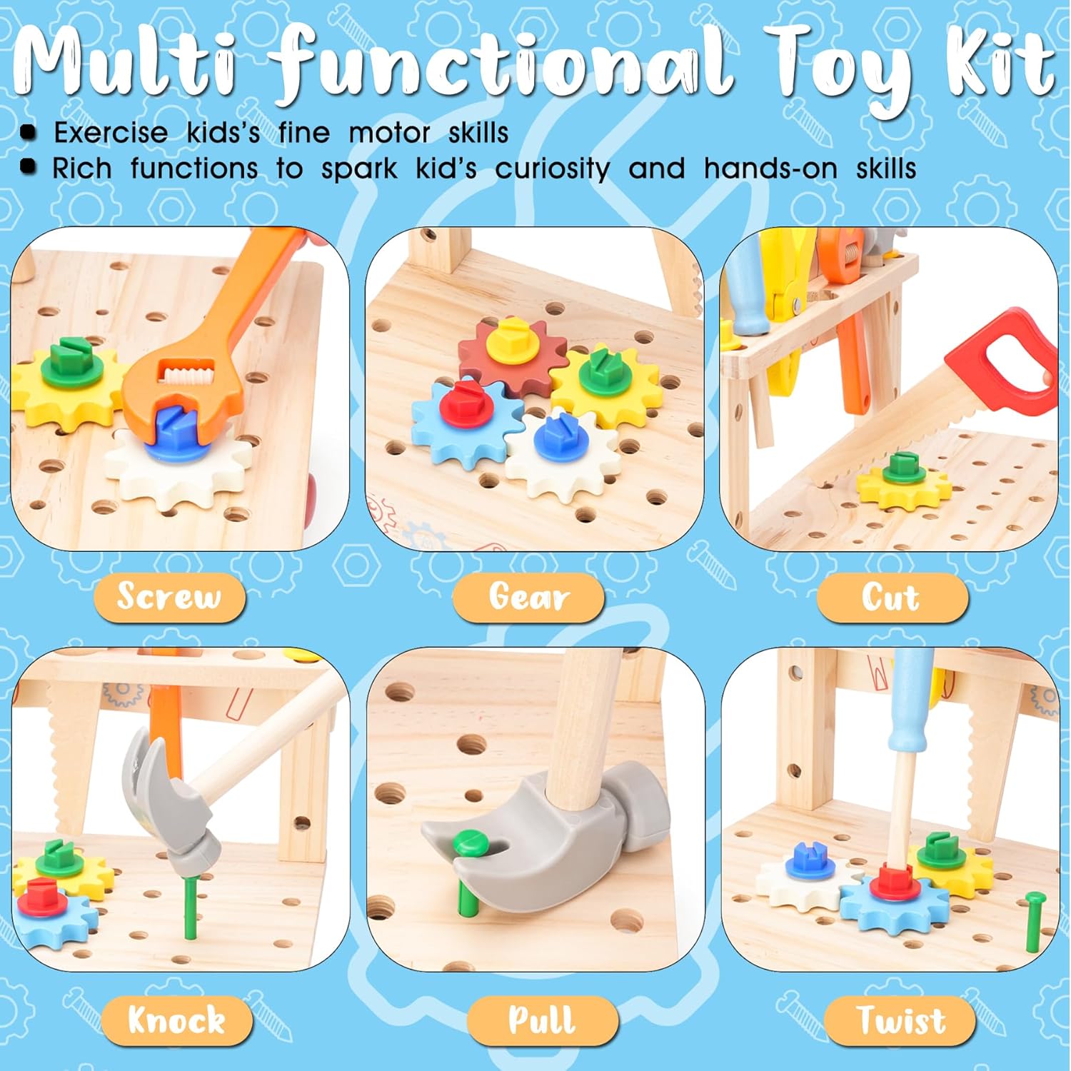 Wooden Tool Bench for Kids,Mon - Gardening Tools Girls review and price