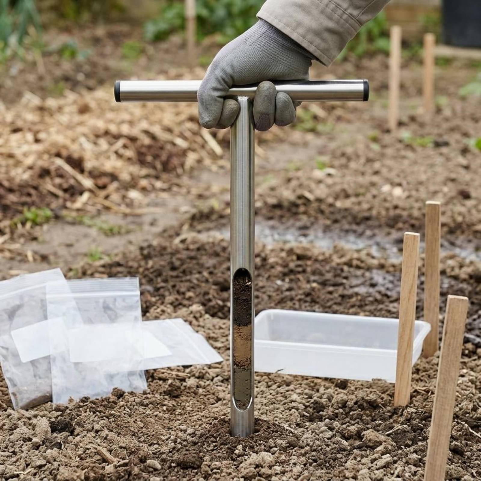 Stainless Steel Soil Sampler E - Gardening Tools Heavy Duty review and price