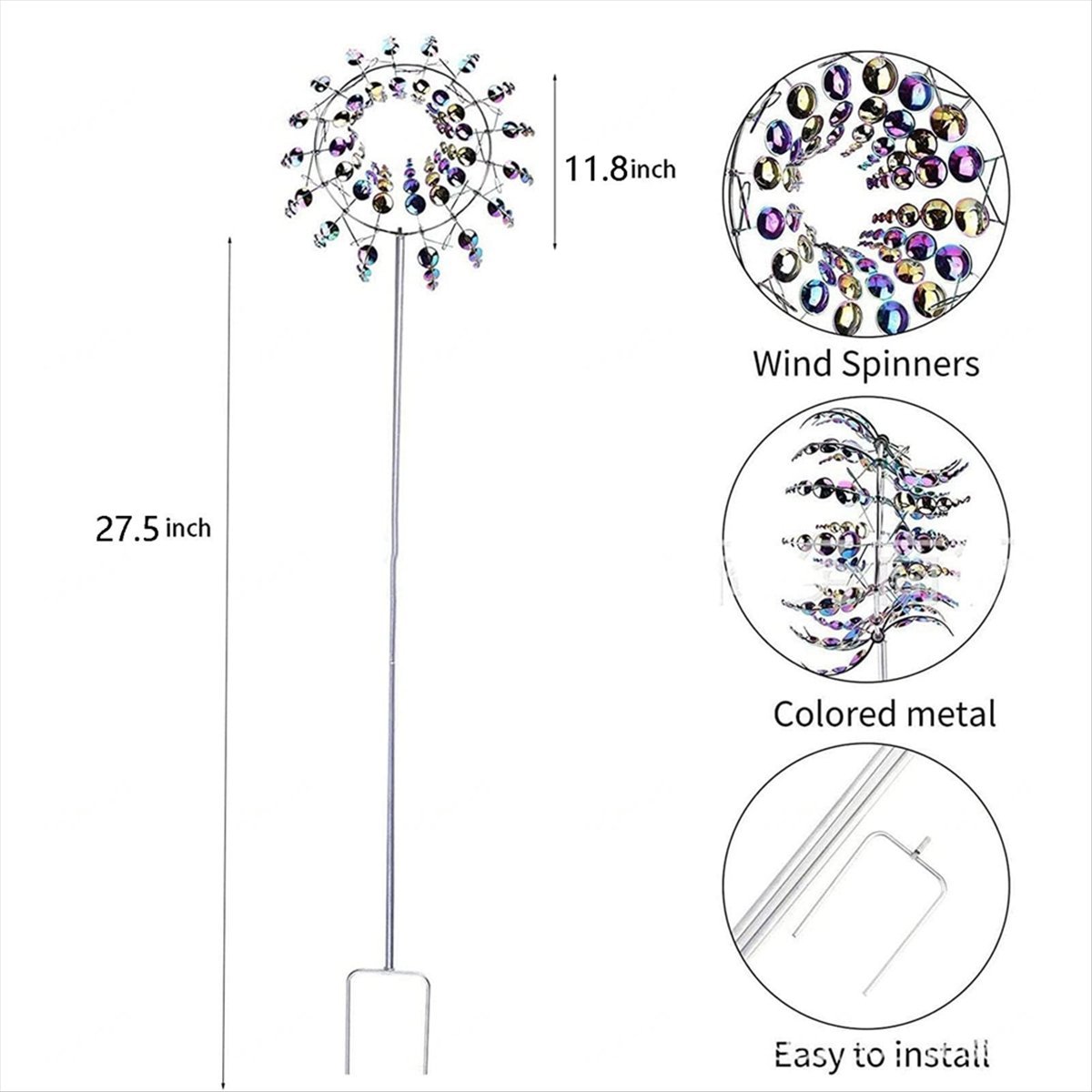 KSOL Magical Metal Wind Spinne - Gardening Tools B&Q review and price