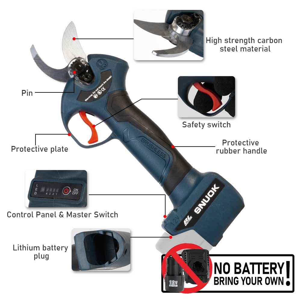 SNUOK 12V Brushless Electric P - Gardening Tools Gifts review and price