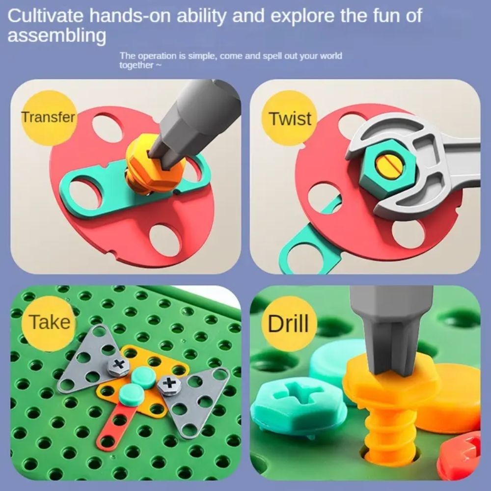 450Pcs Kids STEM Drill Set Cre - Gardening Tools Girls review and price
