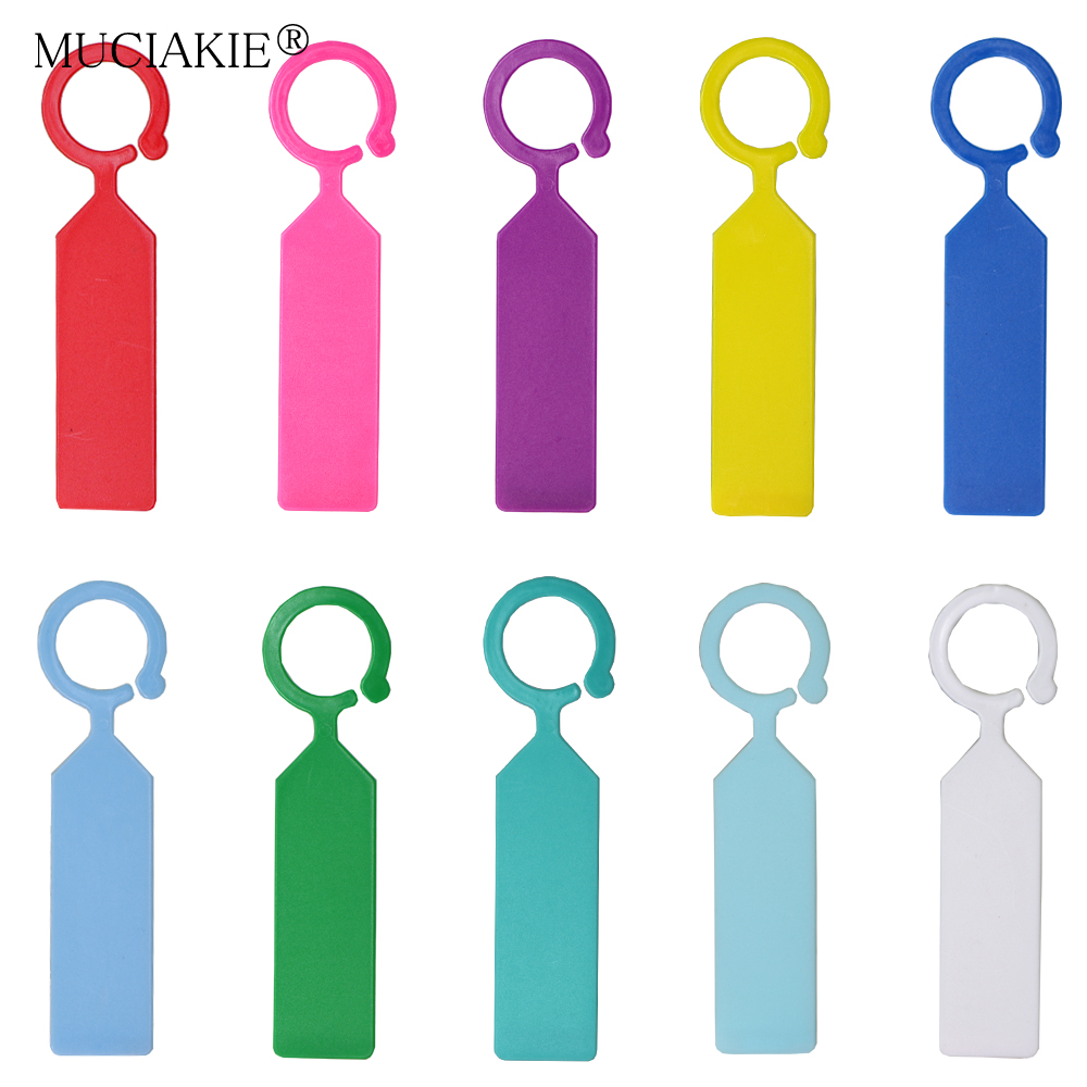 MUCIAKIE 50PCS Ring Plastic Ha - Plant Label Tags review and price