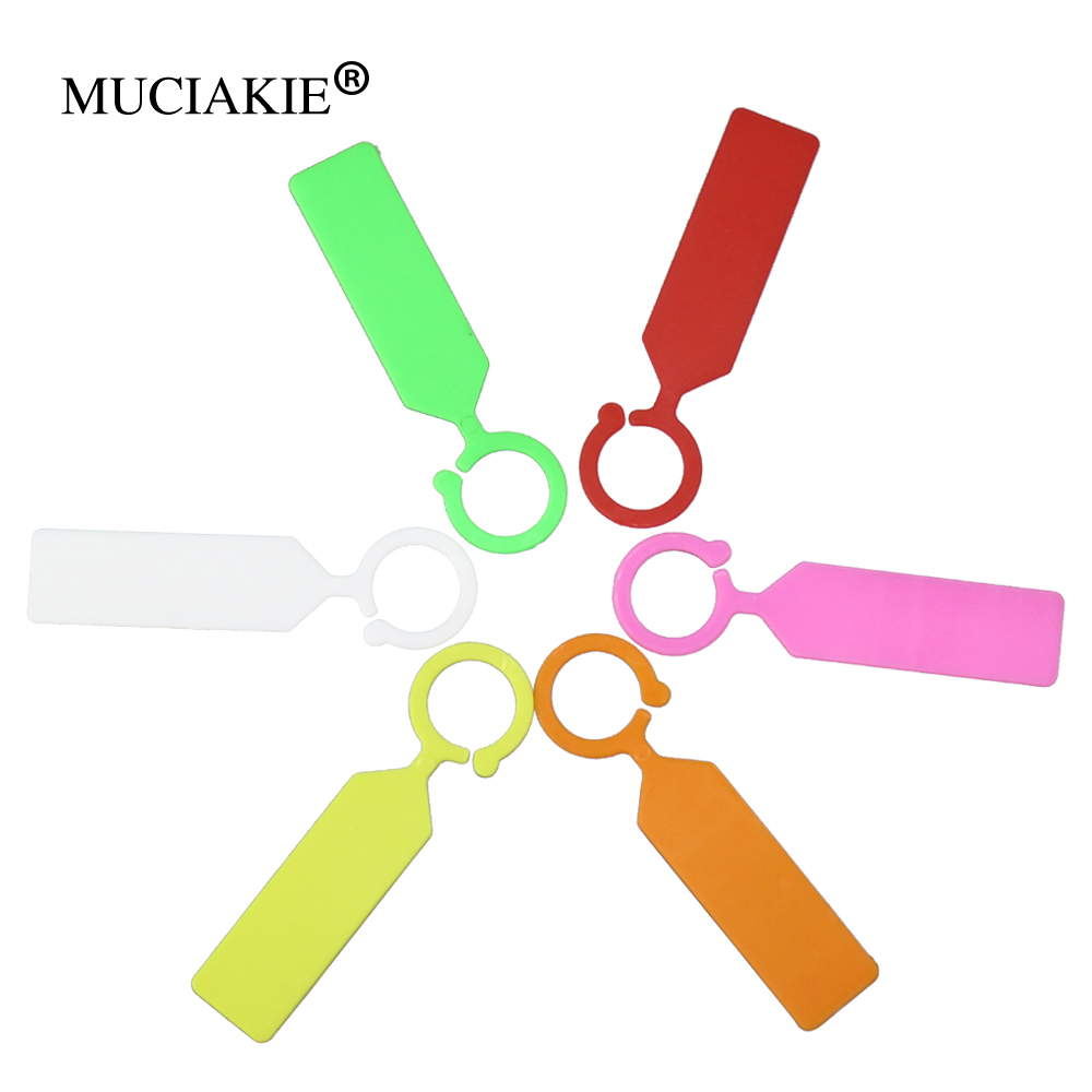 MUCIAKIE 50PCS Ring Plastic Ha - Plant Label Tags review and price