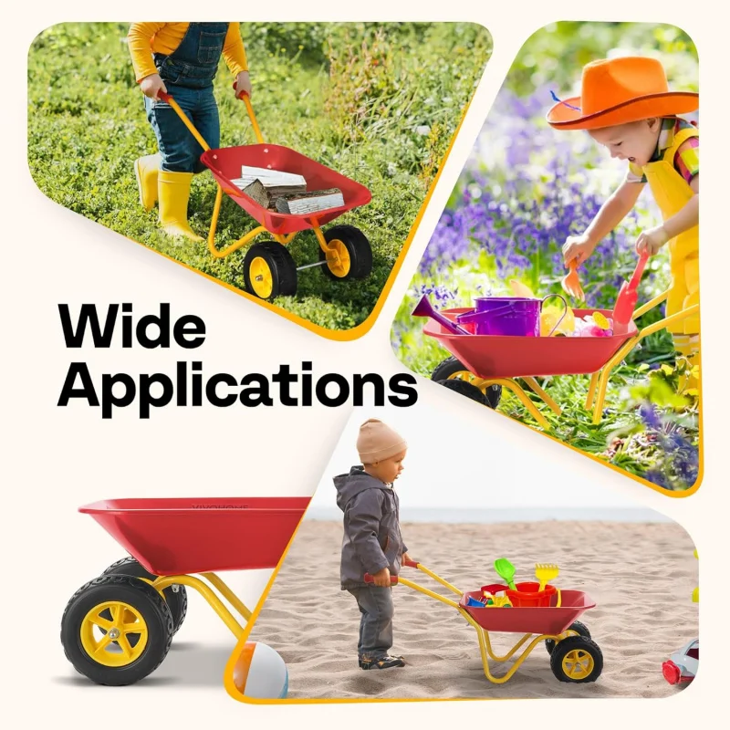 Kids Wheelbarrow Children Gard - Gardening Tools Gifts review and price